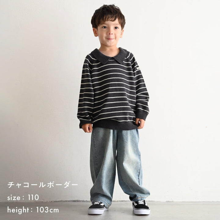 衿付き セーター ニット