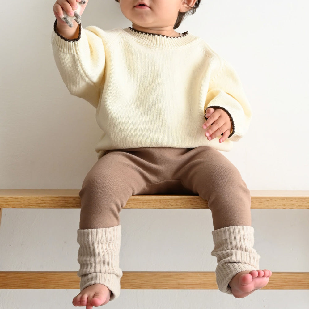 バイカラー ロールアップ レギンス パンツ