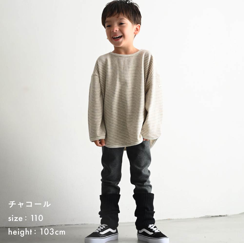 バイカラー ロールアップ レギンス パンツ