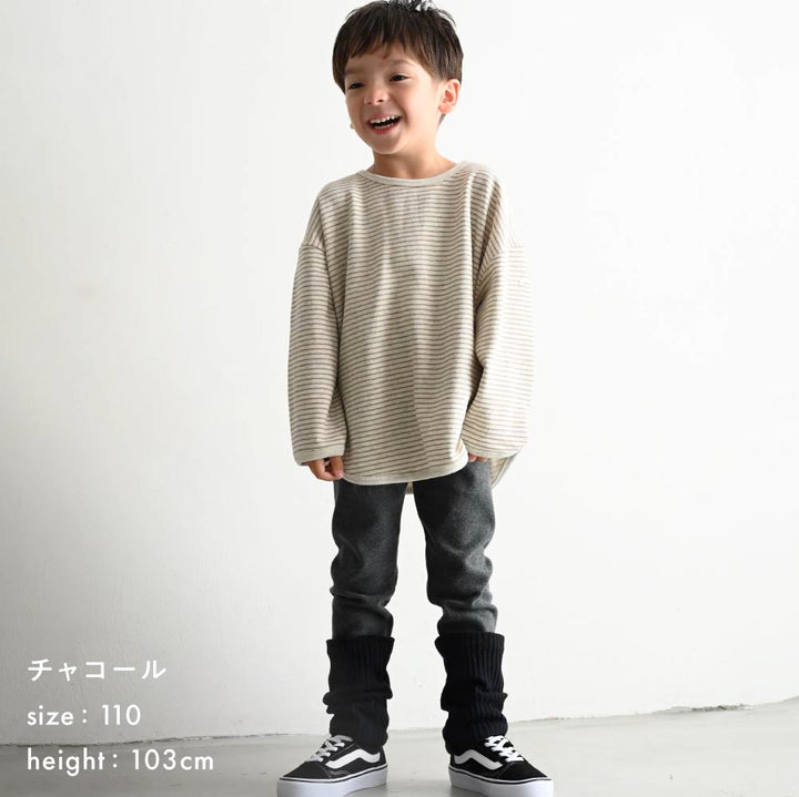 バイカラー ロールアップ レギンス パンツ