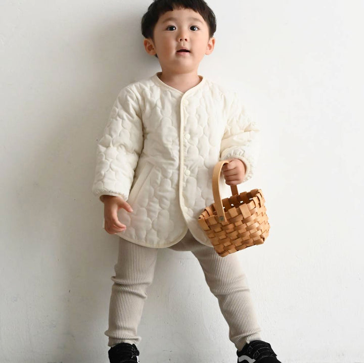 【撥水】 洗える ノーカラー キルティング ジャケット