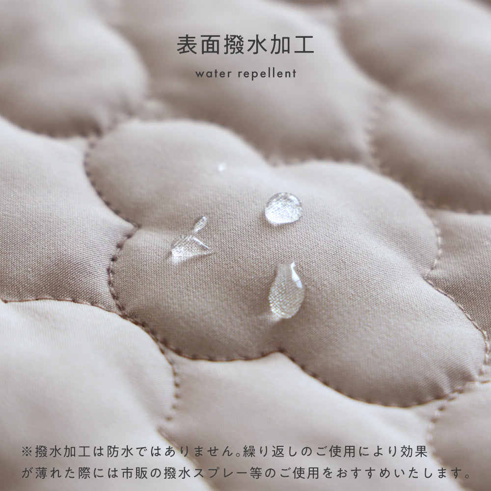 【撥水】 洗える ノーカラー キルティング ジャケット
