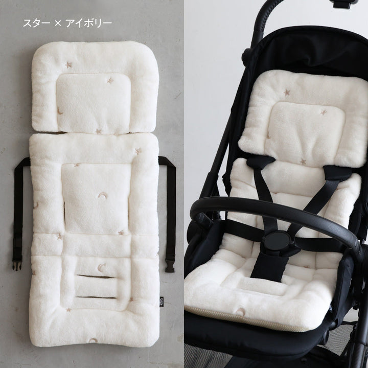 ベビーカーシート クッション フランネル