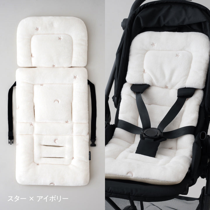 ベビーカーシート クッション フランネル