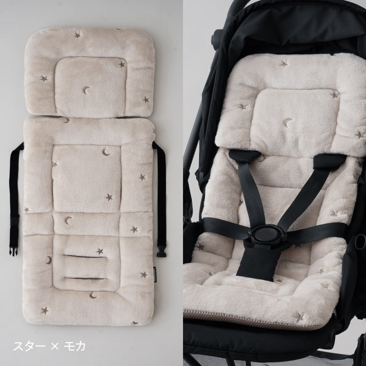 ベビーカーシート クッション フランネル