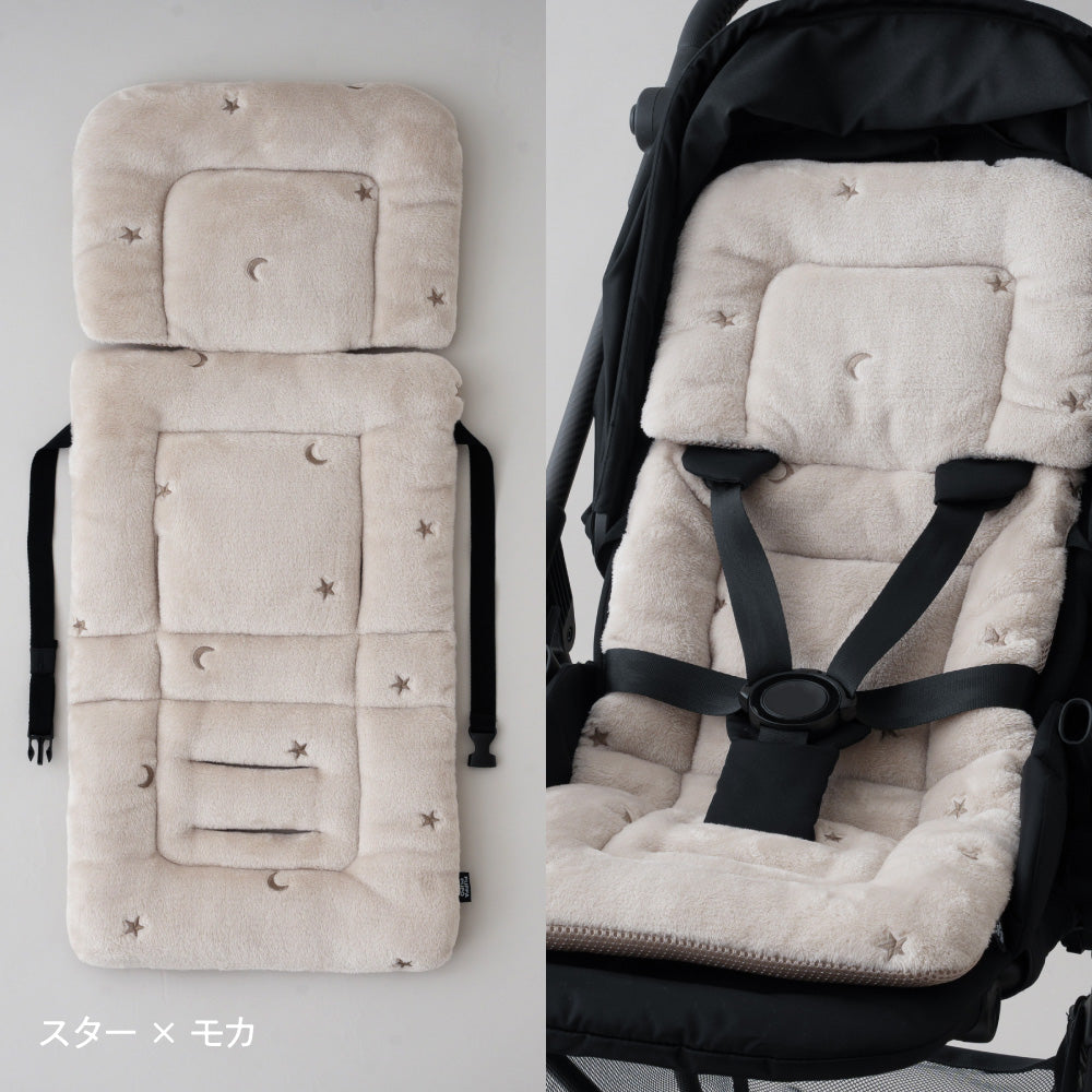 ベビーカーシート クッション フランネル