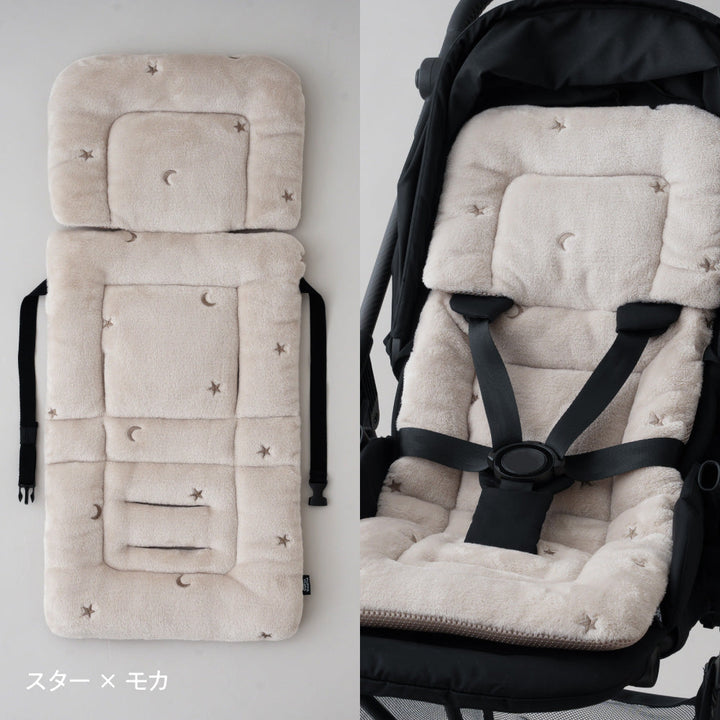 ベビーカーシート クッション フランネル