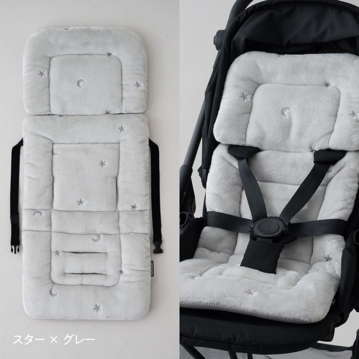 ベビーカーシート クッション フランネル