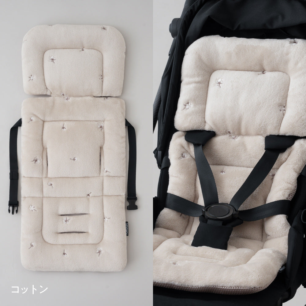 ベビーカーシート クッション フランネル