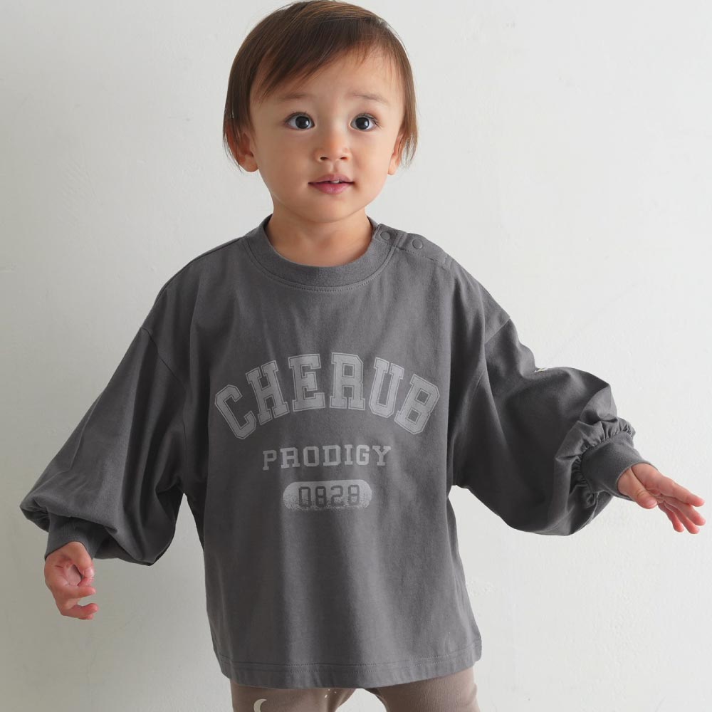 【春夏】カレッジロゴ 長袖 Tシャツ