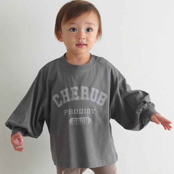 【春夏】カレッジロゴ 長袖 Tシャツ