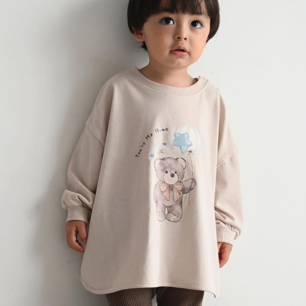 ラウンドヘム 長袖 Tシャツ