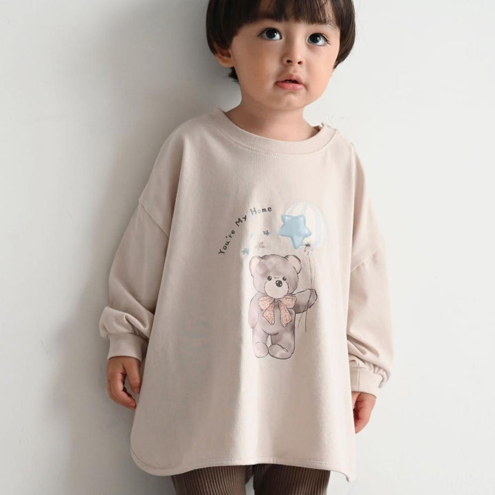 ラウンドヘム 長袖 Tシャツ