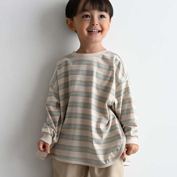 【秋冬】 ラウンドヘム 長袖 Tシャツ