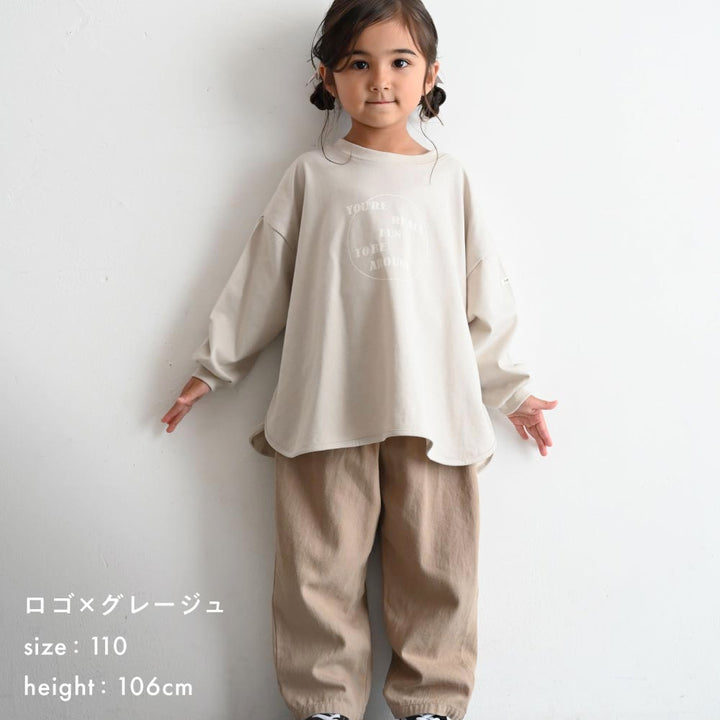 ラウンドヘム 長袖 Tシャツ