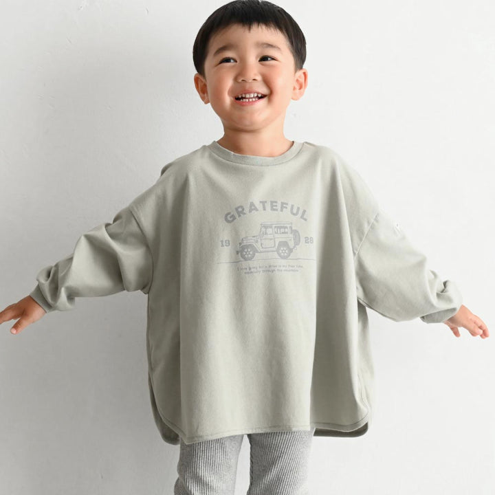 ラウンドヘム 長袖 Tシャツ