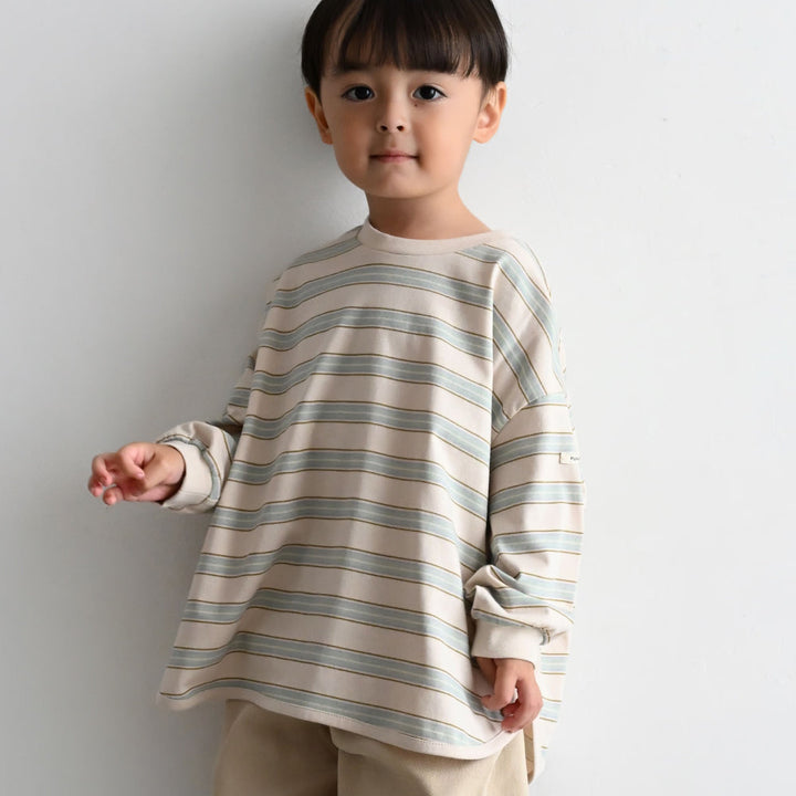 【秋冬】 ラウンドヘム 長袖 Tシャツ