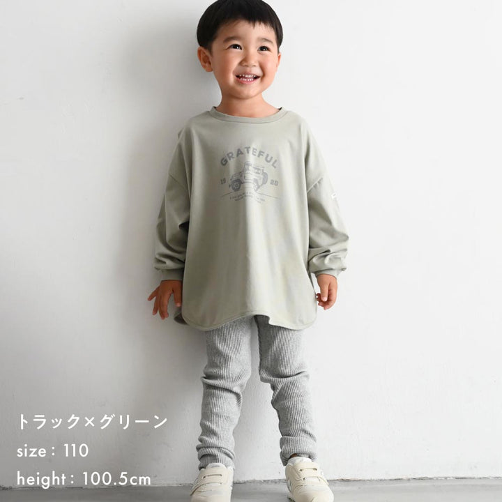 ラウンドヘム 長袖 Tシャツ