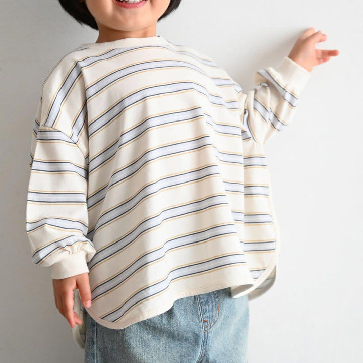ラウンドヘム 長袖 Tシャツ