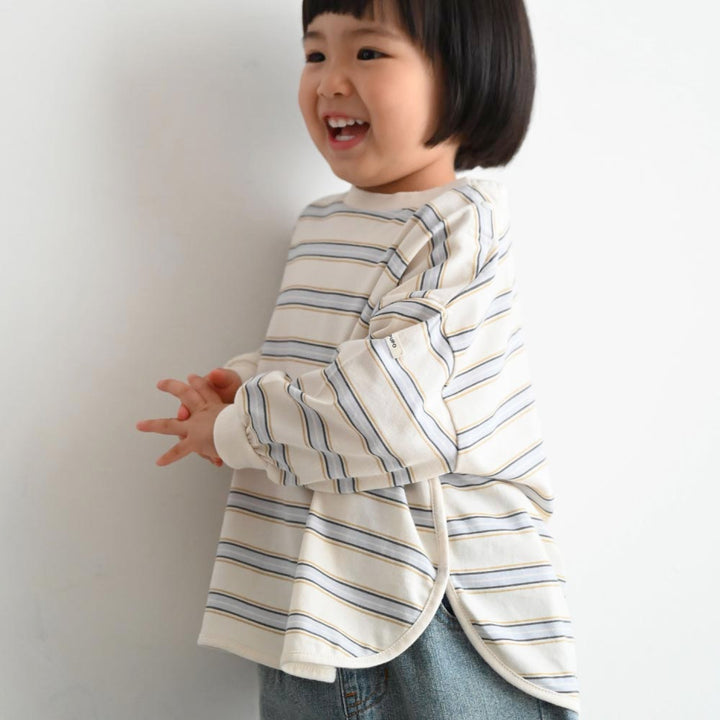 ラウンドヘム 長袖 Tシャツ