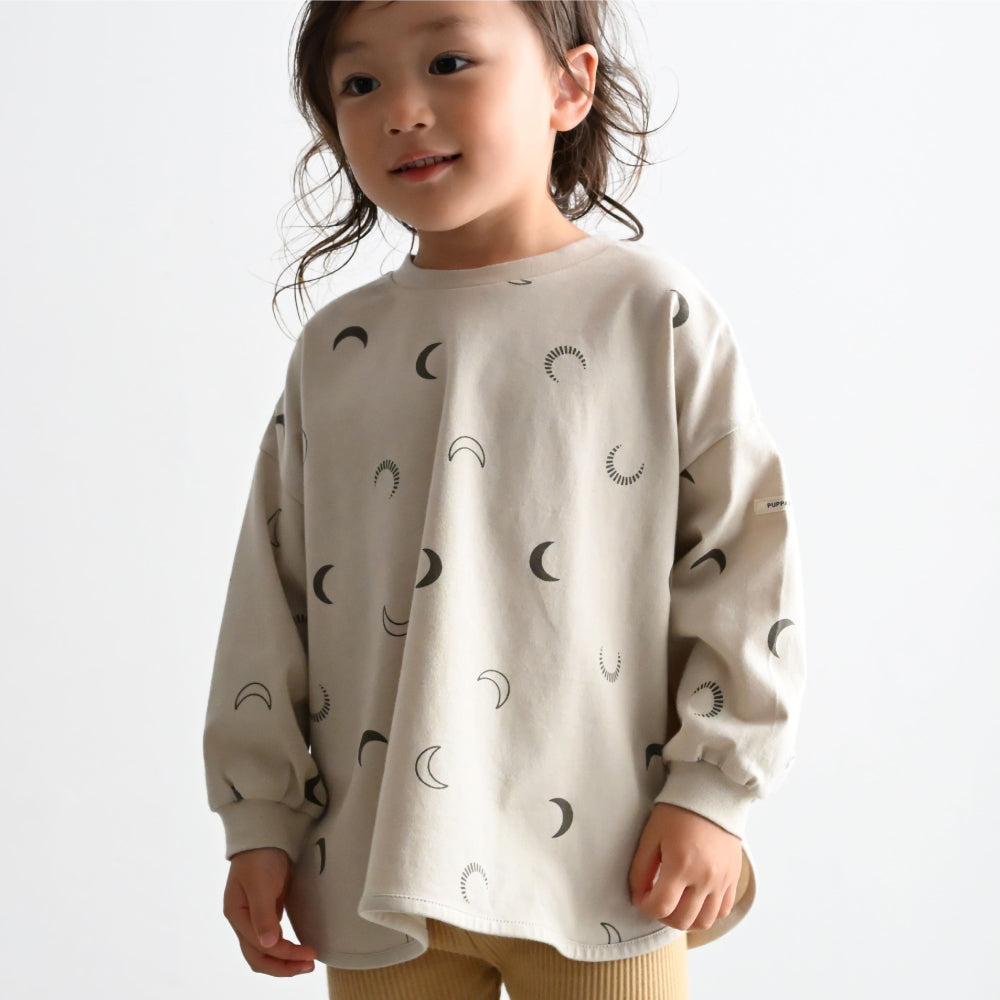 【秋冬】 ラウンドヘム 長袖 Tシャツ