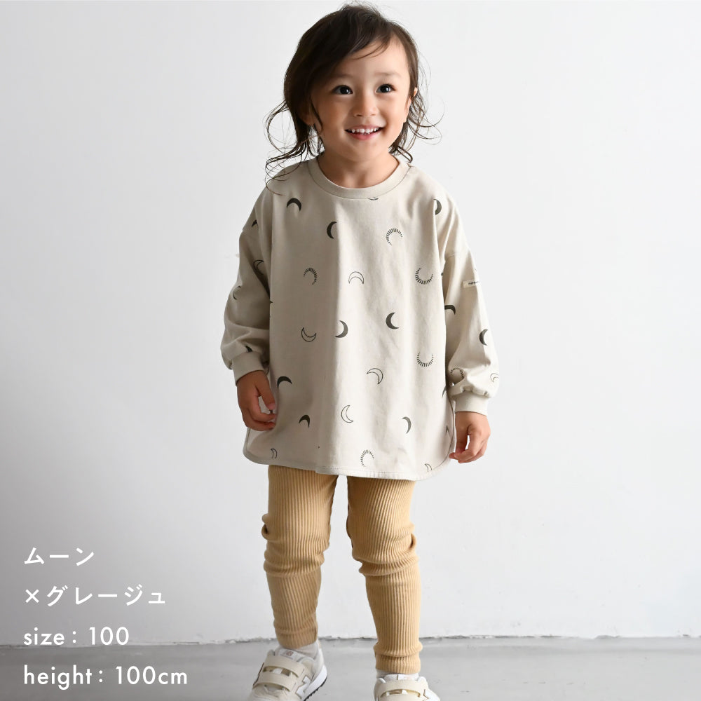【秋冬】 ラウンドヘム 長袖 Tシャツ