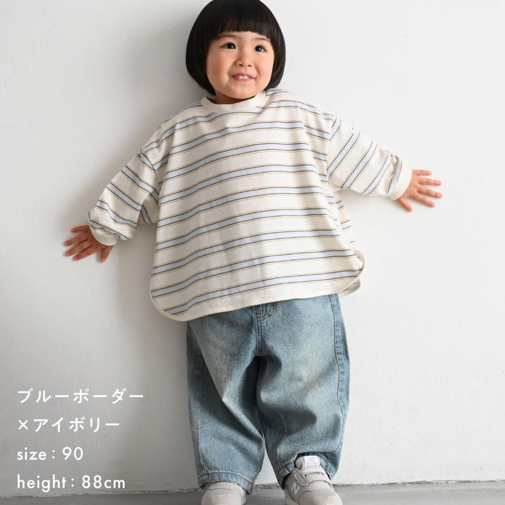 ラウンドヘム 長袖 Tシャツ