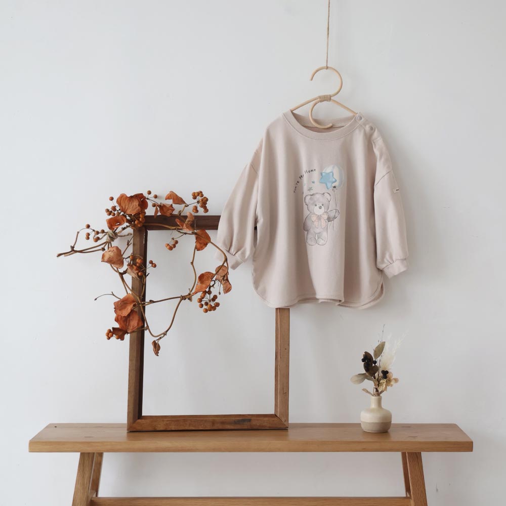 ラウンドヘム 長袖 Tシャツ