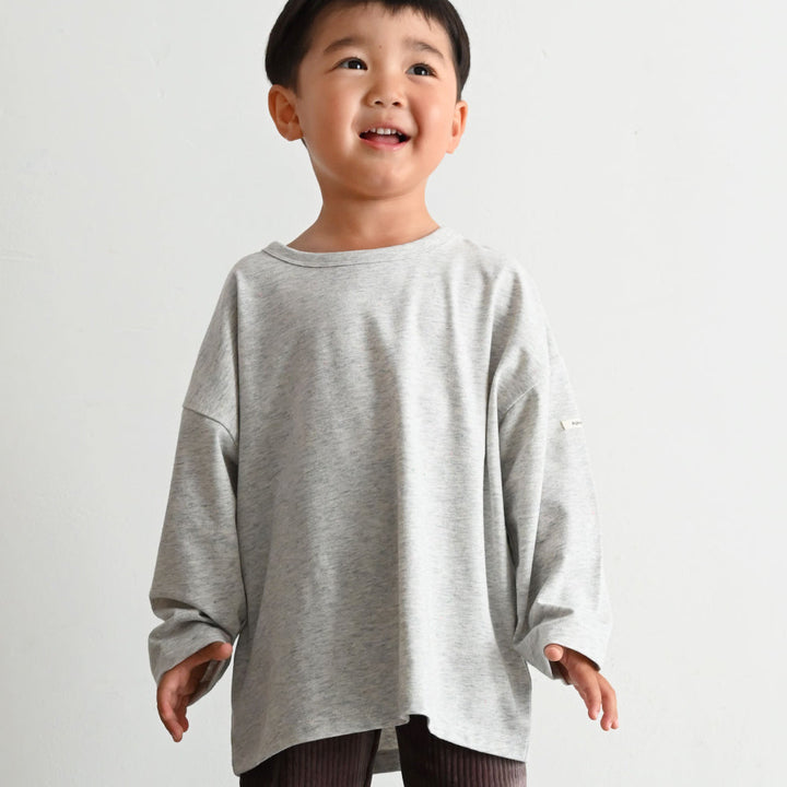 カラーネップ オーバーサイズ 長袖 Tシャツ