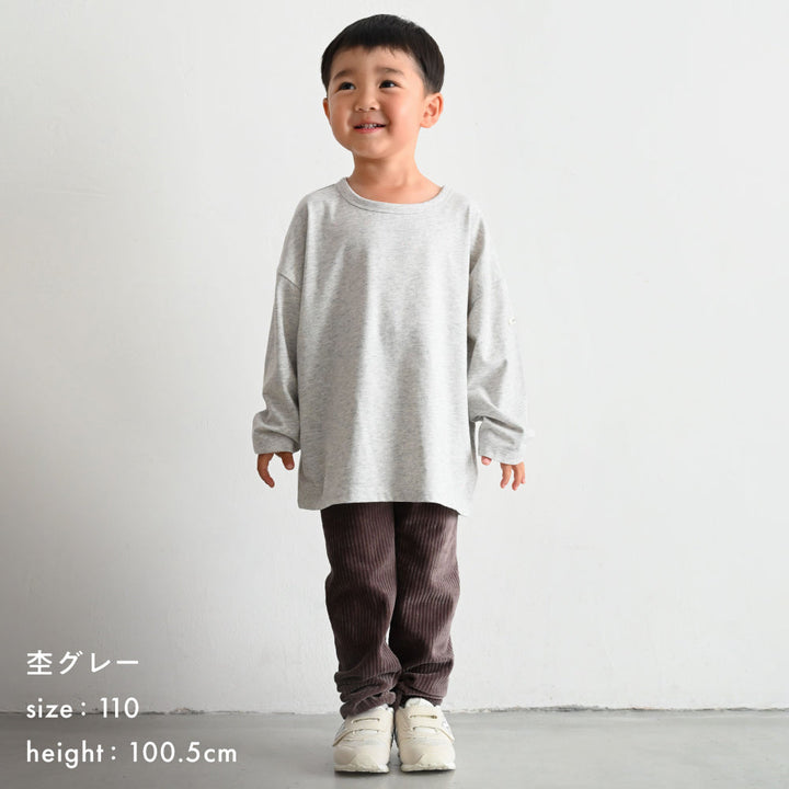 カラーネップ オーバーサイズ 長袖 Tシャツ