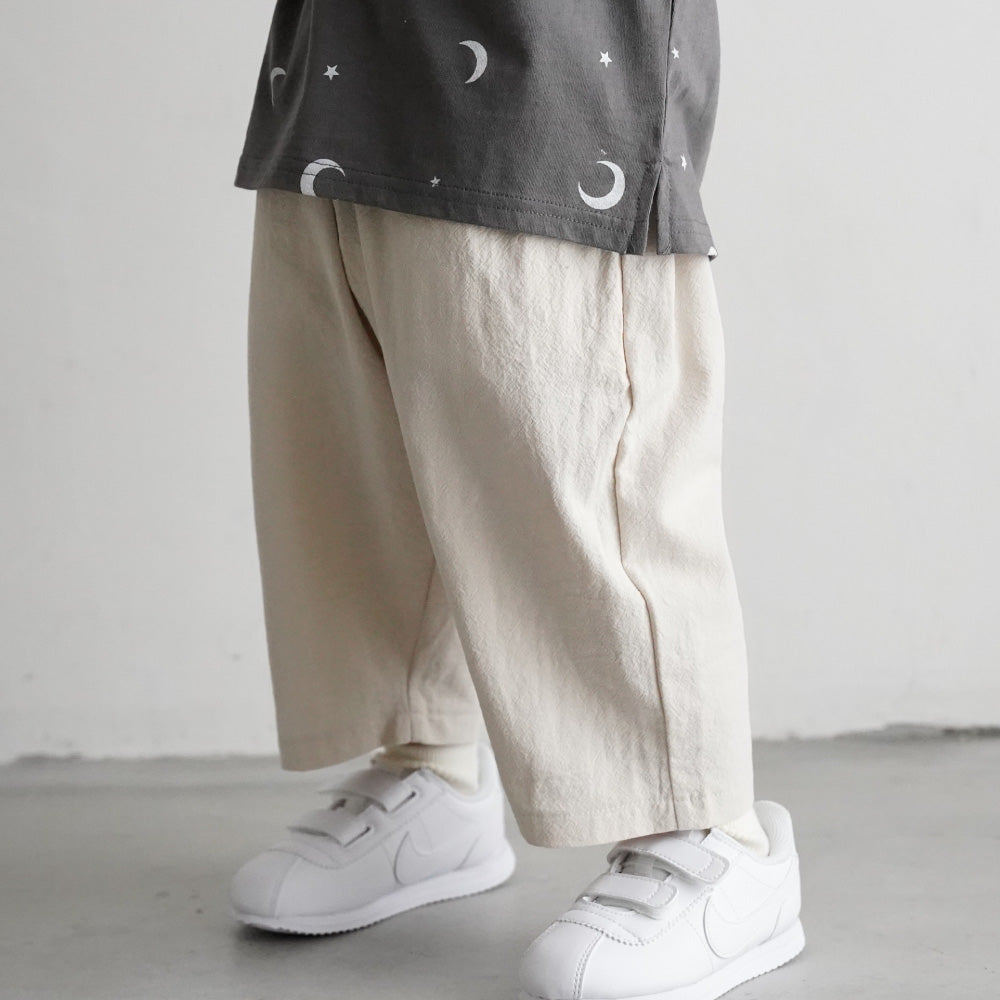 ワイド 9分丈 パンツ