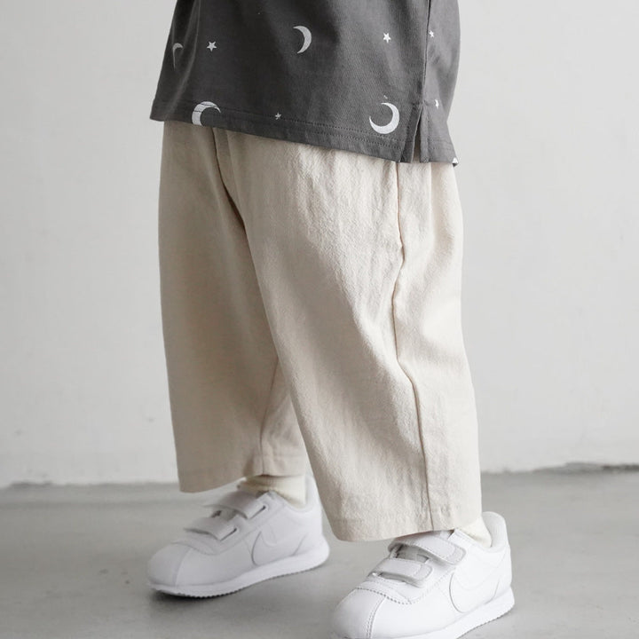 ワイド 9分丈 パンツ