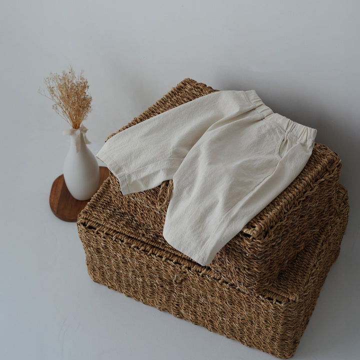 ワイド 9分丈 パンツ