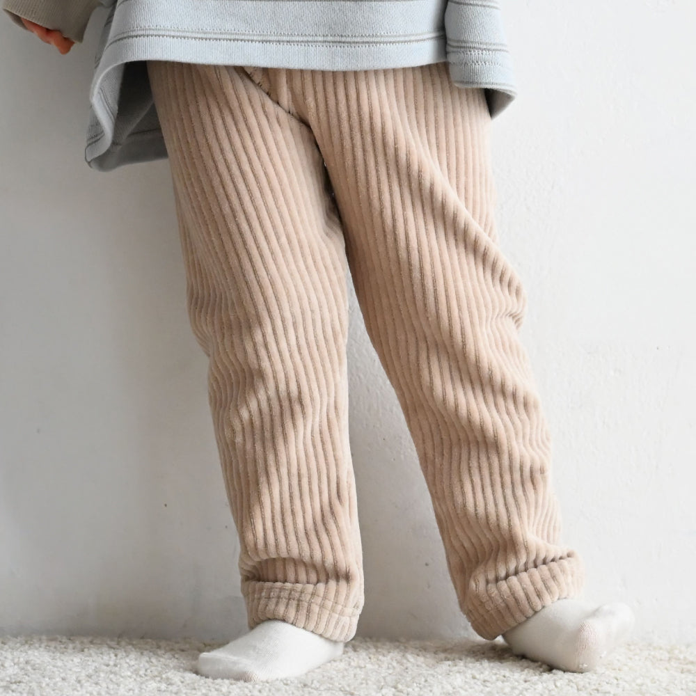 おなかが出にくい レギンス パンツ カットコーデュロイ