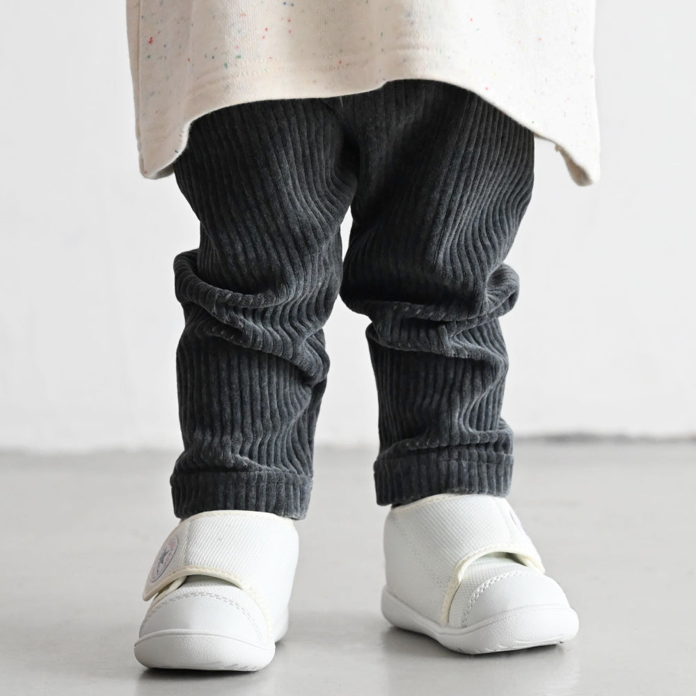 おなかが出にくい レギンス パンツ カットコーデュロイ