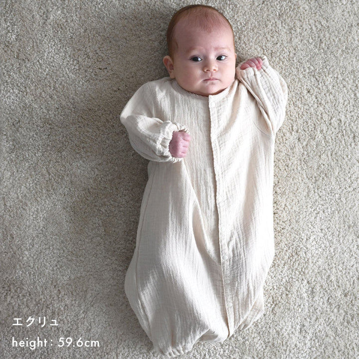 2way カバーオール ロンパース ダブルガーゼ