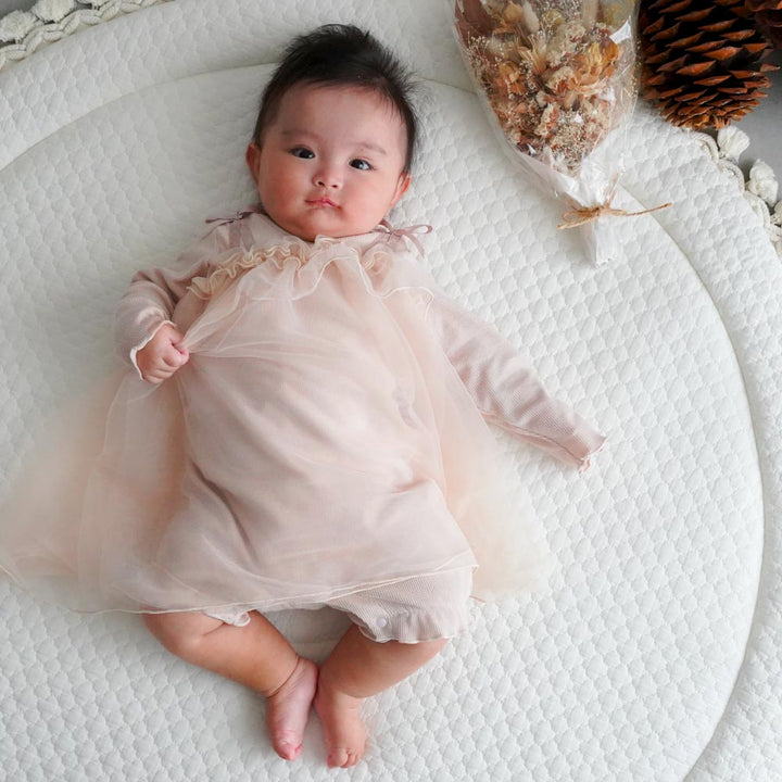 チュール フリルワンピース ロンパース
