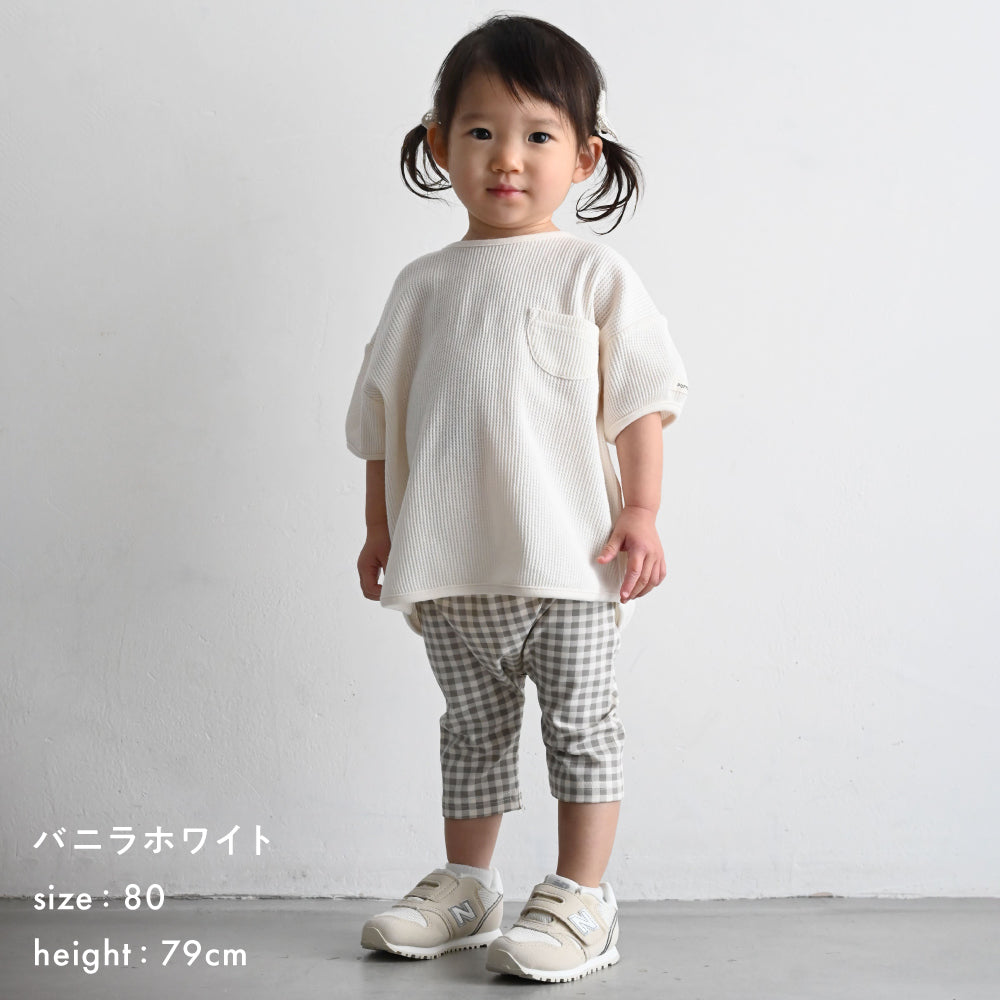 プランプ 半袖 Tシャツ ワッフル