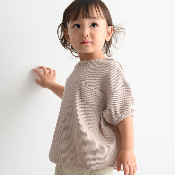 プランプ 半袖 Tシャツ ワッフル