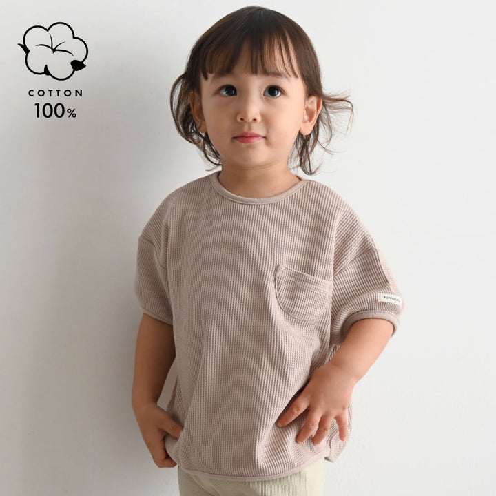 プランプ 半袖 Tシャツ ワッフル