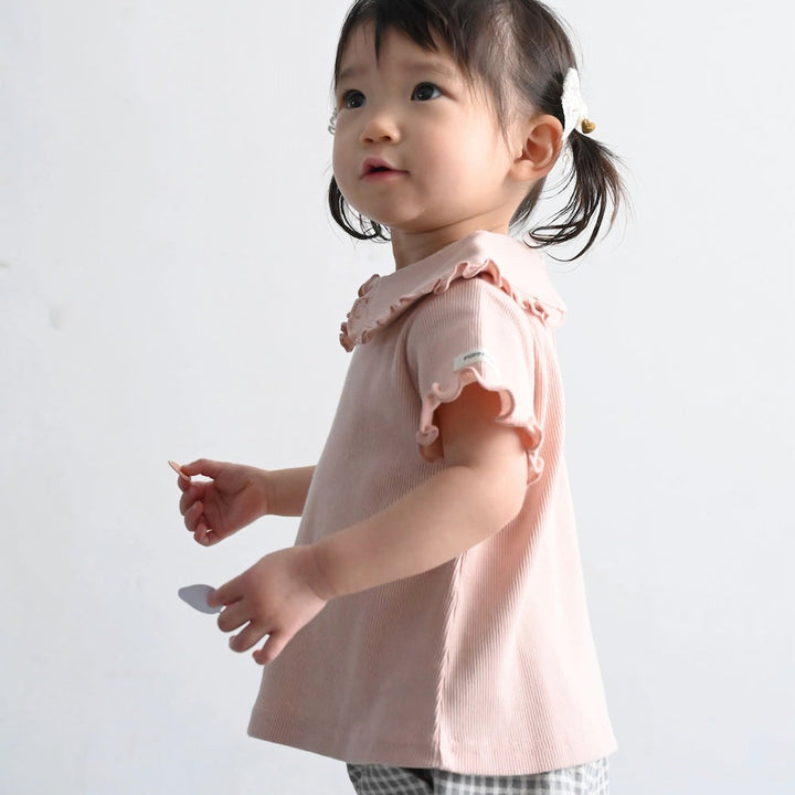 ビッグカラー 半袖 Tシャツ テレコ