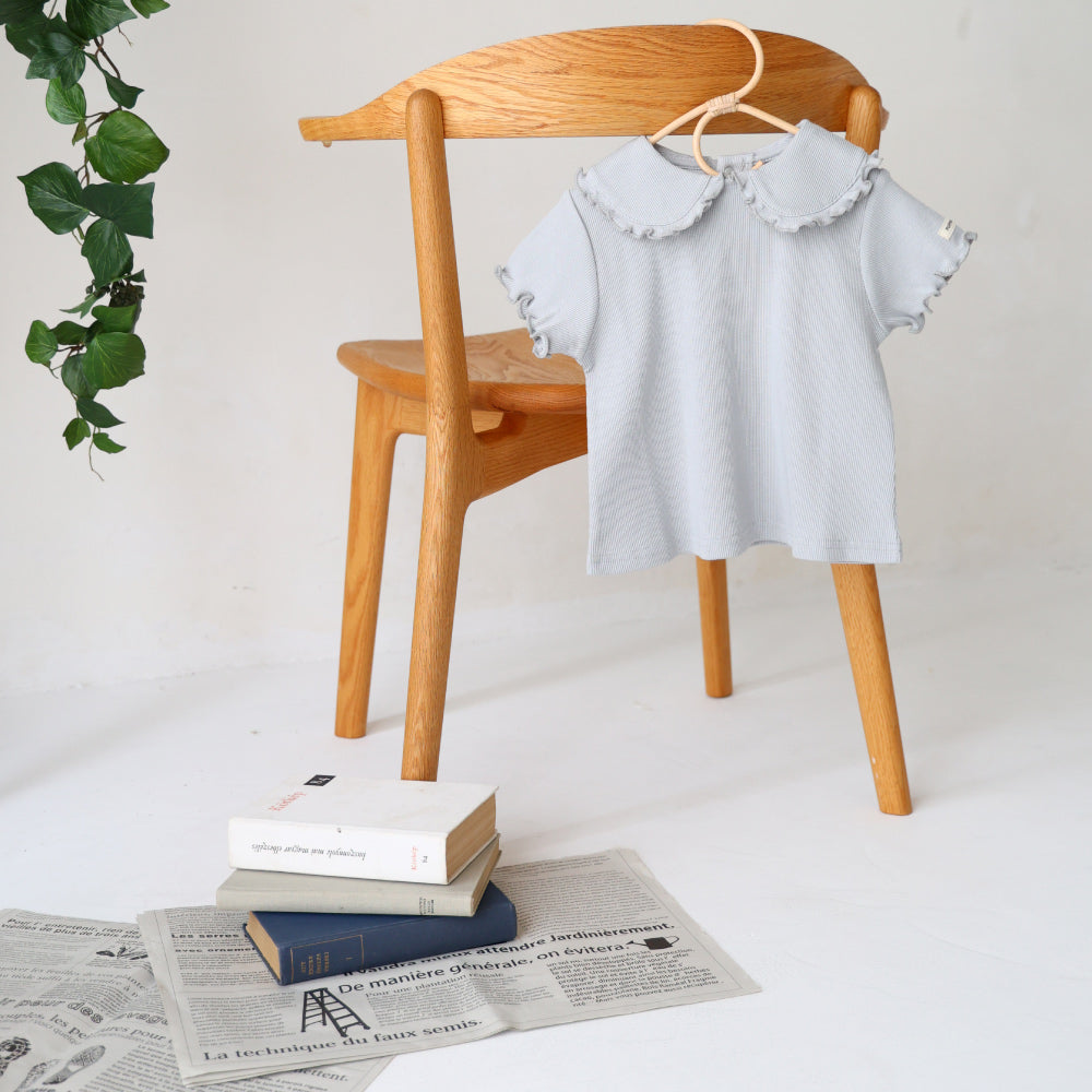 ビッグカラー 半袖 Tシャツ テレコ