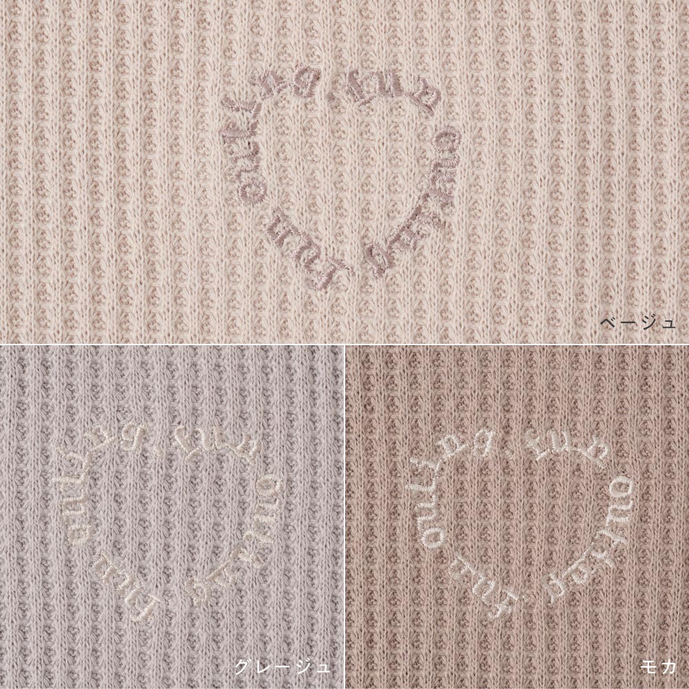 ラウンド 半袖 Tシャツ ラフリーワッフル