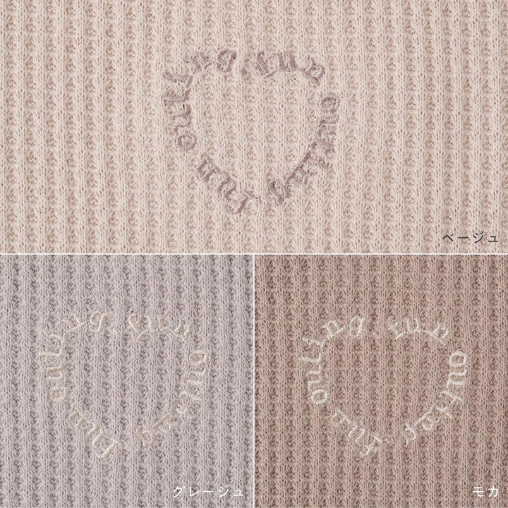 ラウンド 半袖 Tシャツ ラフリーワッフル