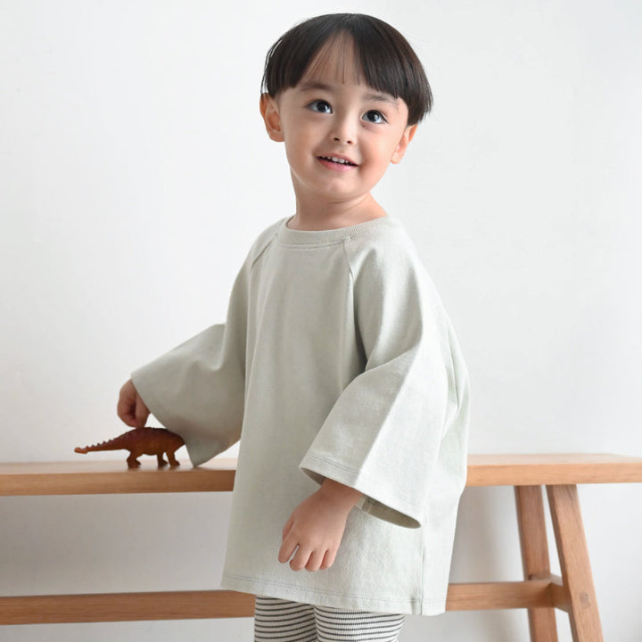 ラグラン 6分袖 半袖 Tシャツ 太番手