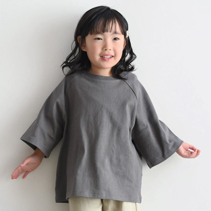 ラグラン 6分袖 半袖 Tシャツ 太番手