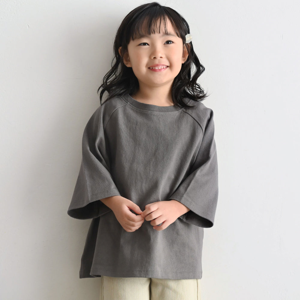 ラグラン 6分袖 半袖 Tシャツ 太番手