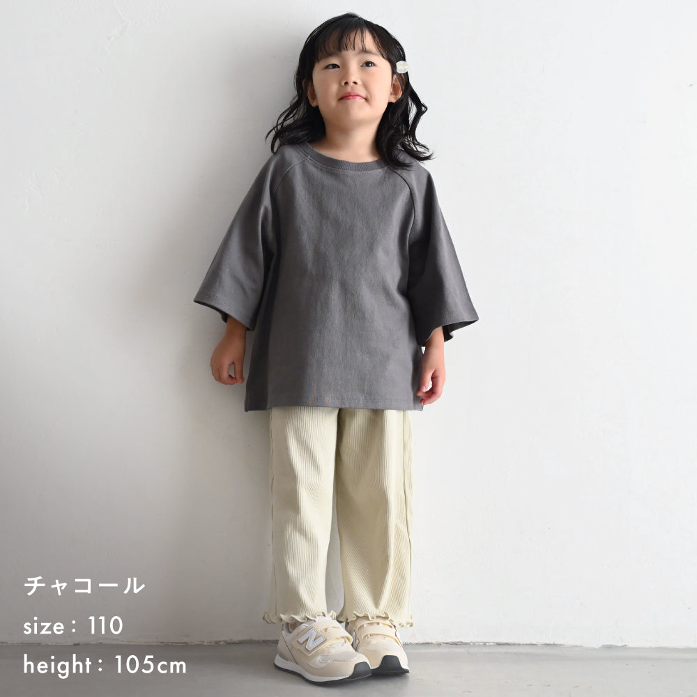 ラグラン 6分袖 半袖 Tシャツ 太番手