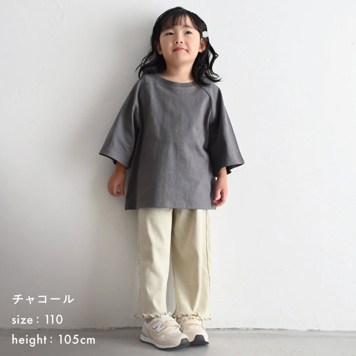 ラグラン 6分袖 半袖 Tシャツ 太番手