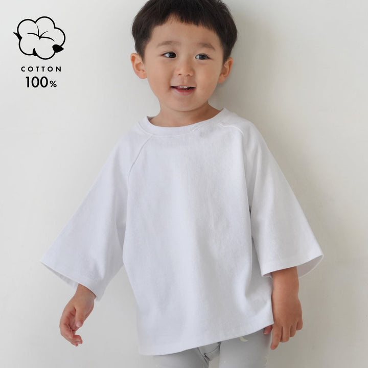 ラグラン 6分袖 半袖 Tシャツ 太番手